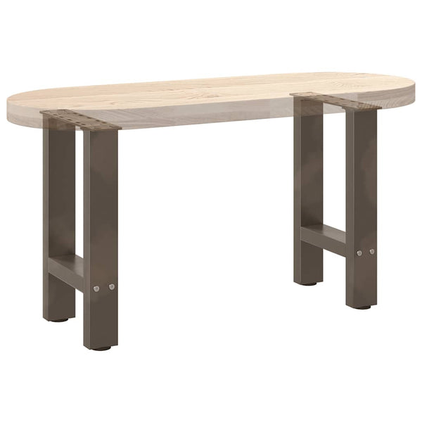 Couchtischbeine aus Stahl, 38 cm, 2er-Set