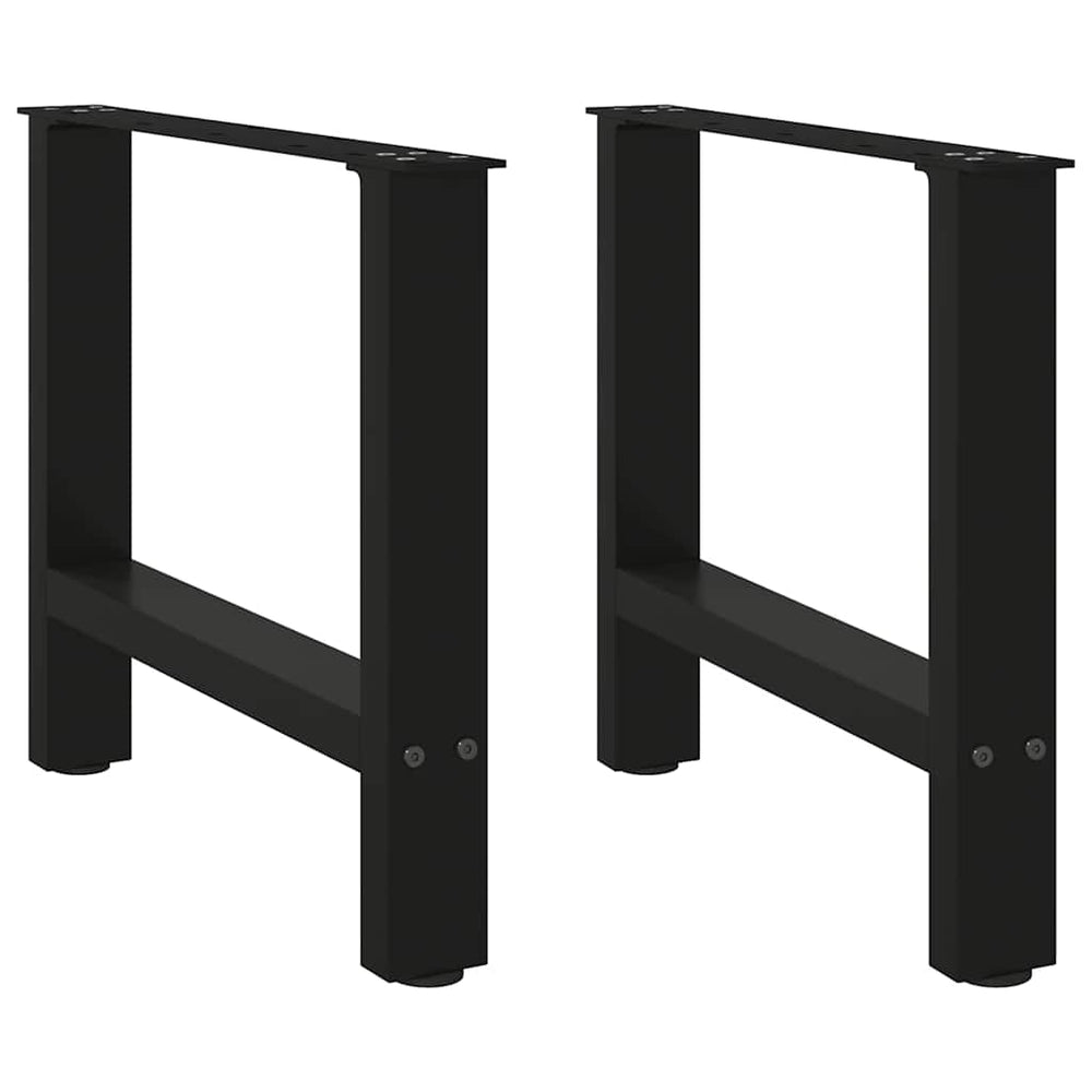 Schwarze Couchtischbeine, 50x42-43 cm, 2er Set