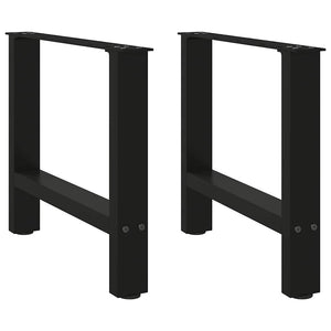 Schwarze Couchtischbeine, 50x42-43 cm, 2er Set