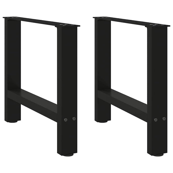 Schwarze Couchtischbeine, 50x42-43 cm, 2er Set