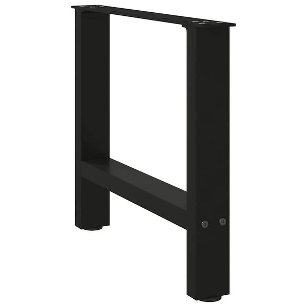 Schwarze Couchtischbeine, 50x42-43 cm, 2er Set
