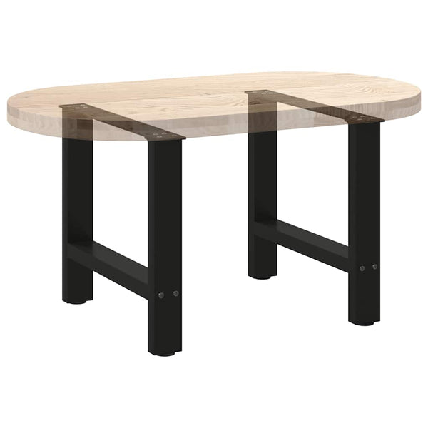 Schwarze Couchtischbeine, 50x42-43 cm, 2er Set