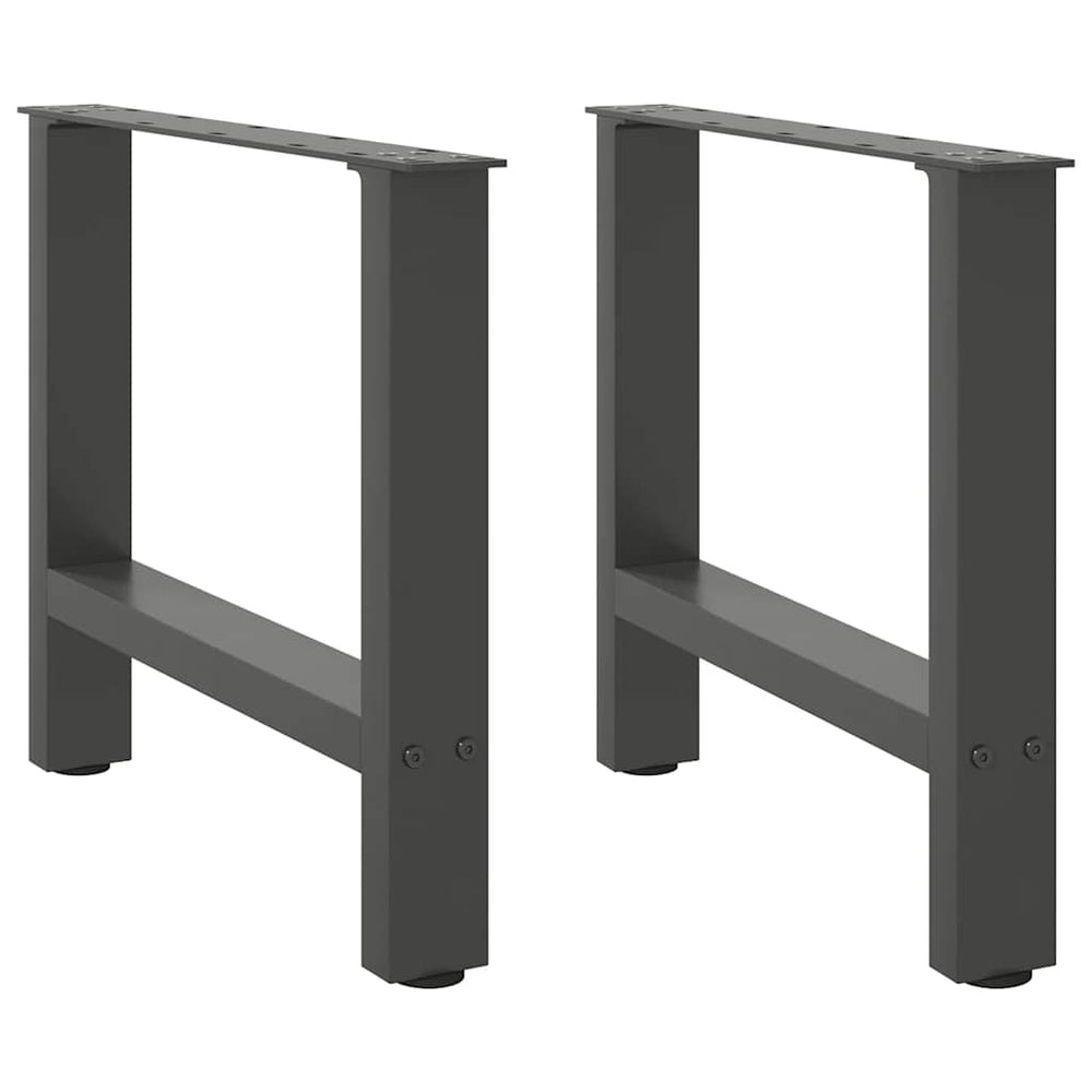 Couchtischbeine Anthrazit, 50x42-43 cm, 2er Set