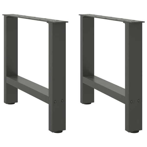 Couchtischbeine Anthrazit, 50x42-43 cm, 2er Set