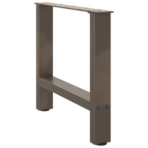 Couchtischbeine Naturstahl 50cm, 2er Set