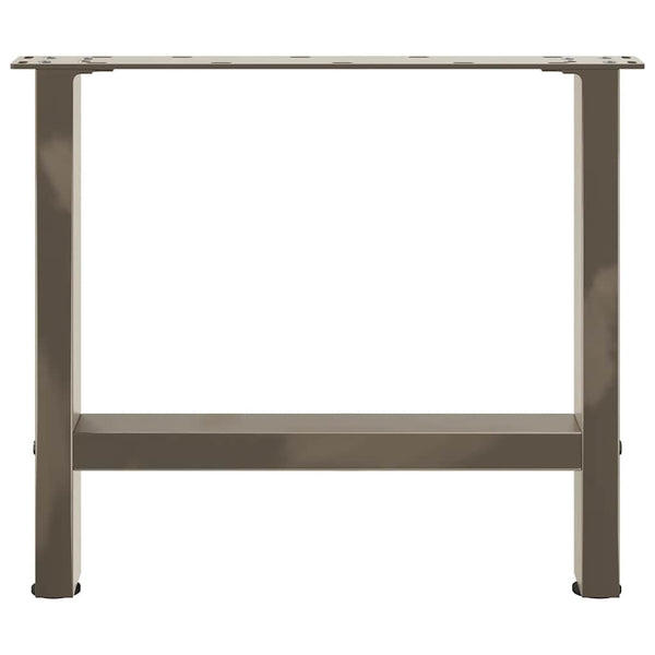 Couchtischbeine Naturstahl 50cm, 2er Set