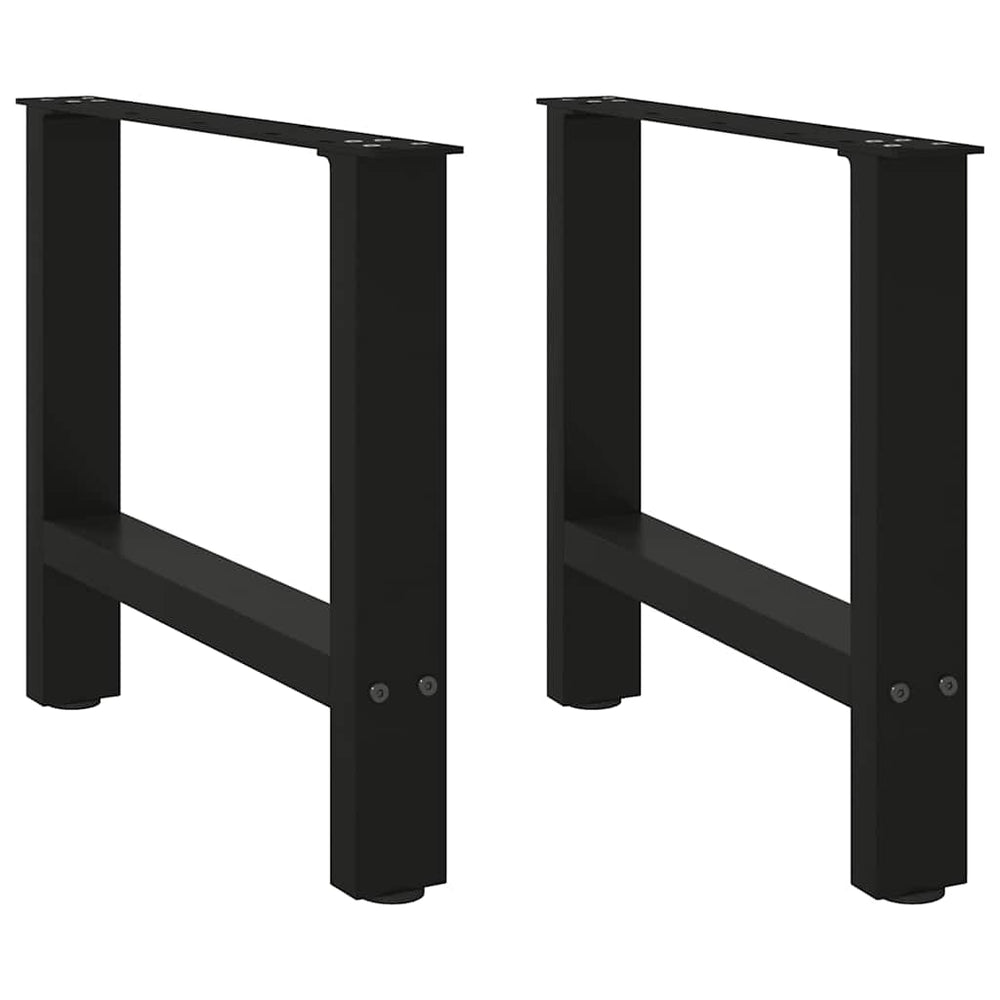 Schwarze Couchtischbeine, 60cm, 2er Set