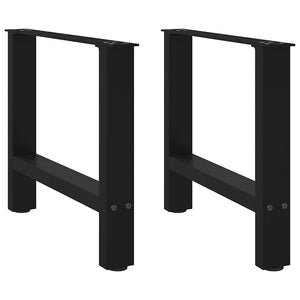Schwarze Couchtischbeine, 60cm, 2er Set