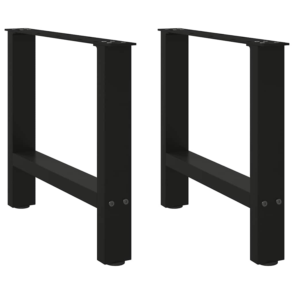 Schwarze Couchtischbeine, 60cm, 2er Set