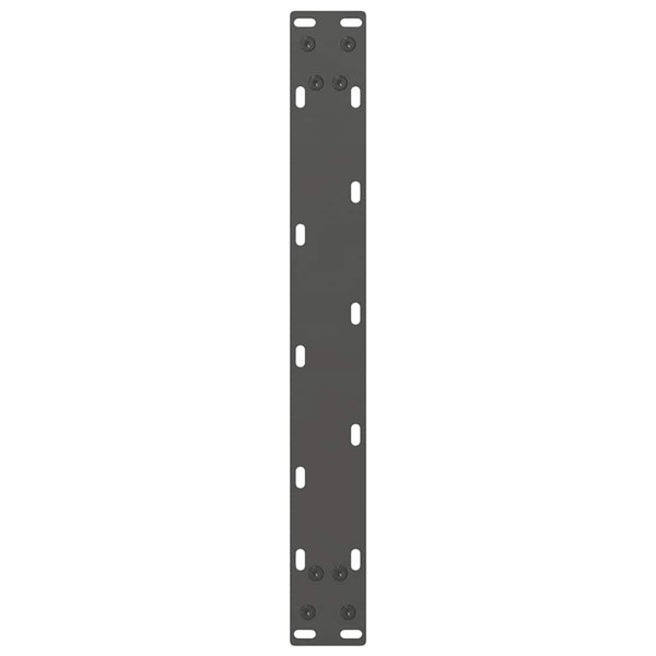 vidaXL Pieds de table basse Anthracite 2 pcs. 60x(42-43) cm Acier