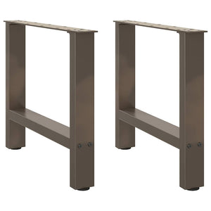 Couchtischbeine aus Stahl, 60 cm, 2er-Set
