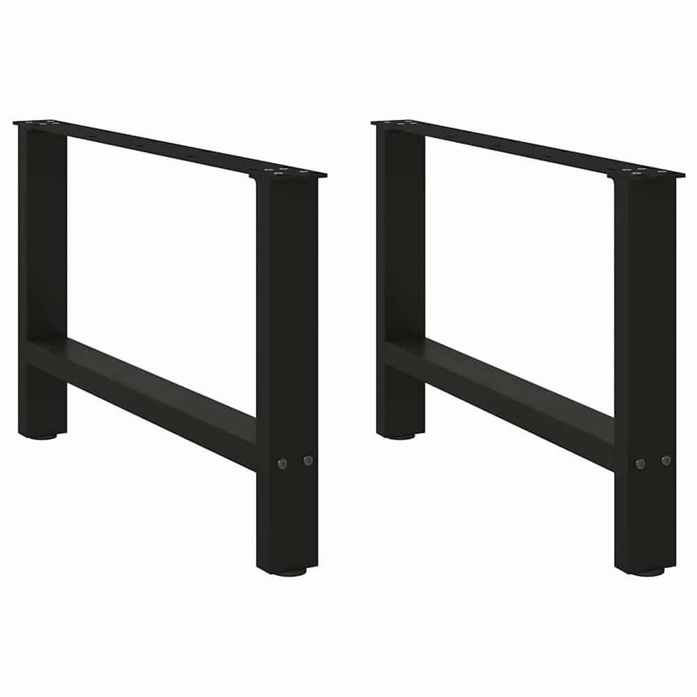 Schwarze Couchtischbeine 70 cm, 2er-Set