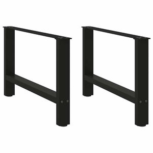 Schwarze Couchtischbeine 70 cm, 2er-Set