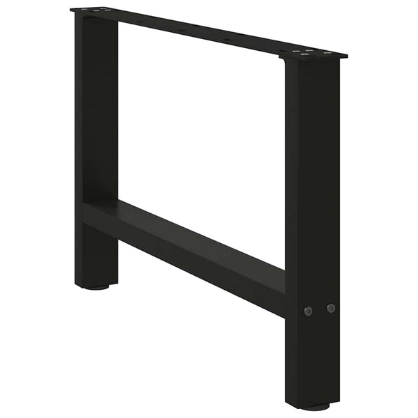 Schwarze Couchtischbeine 70 cm, 2er-Set