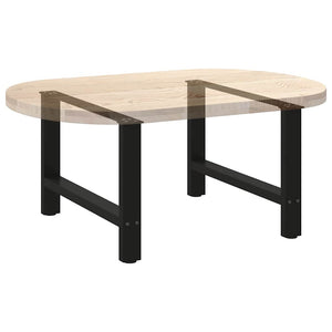 Schwarze Couchtischbeine 70 cm, 2er-Set