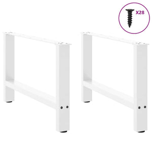 Weiße Couchtischbeine, 70cm, 2er-Set