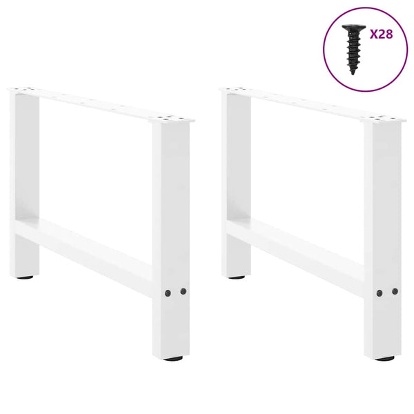 Weiße Couchtischbeine, 70cm, 2er-Set