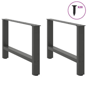 Couchtischbeine Anthrazit 70 cm, 2er Set