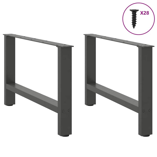 Couchtischbeine Anthrazit 70 cm, 2er Set