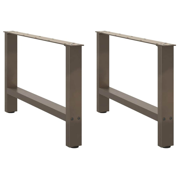 Couchtischbeine aus Stahl, 70 cm, 2er-Set