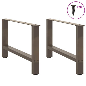 Couchtischbeine aus Stahl, 70 cm, 2er-Set