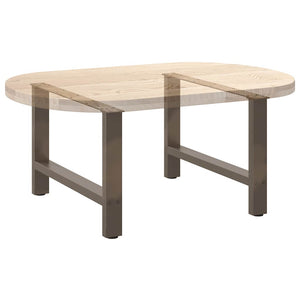 Couchtischbeine aus Stahl, 70 cm, 2er-Set
