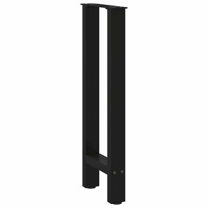 Konsolentischbeine Schwarz 2er Set Stahl