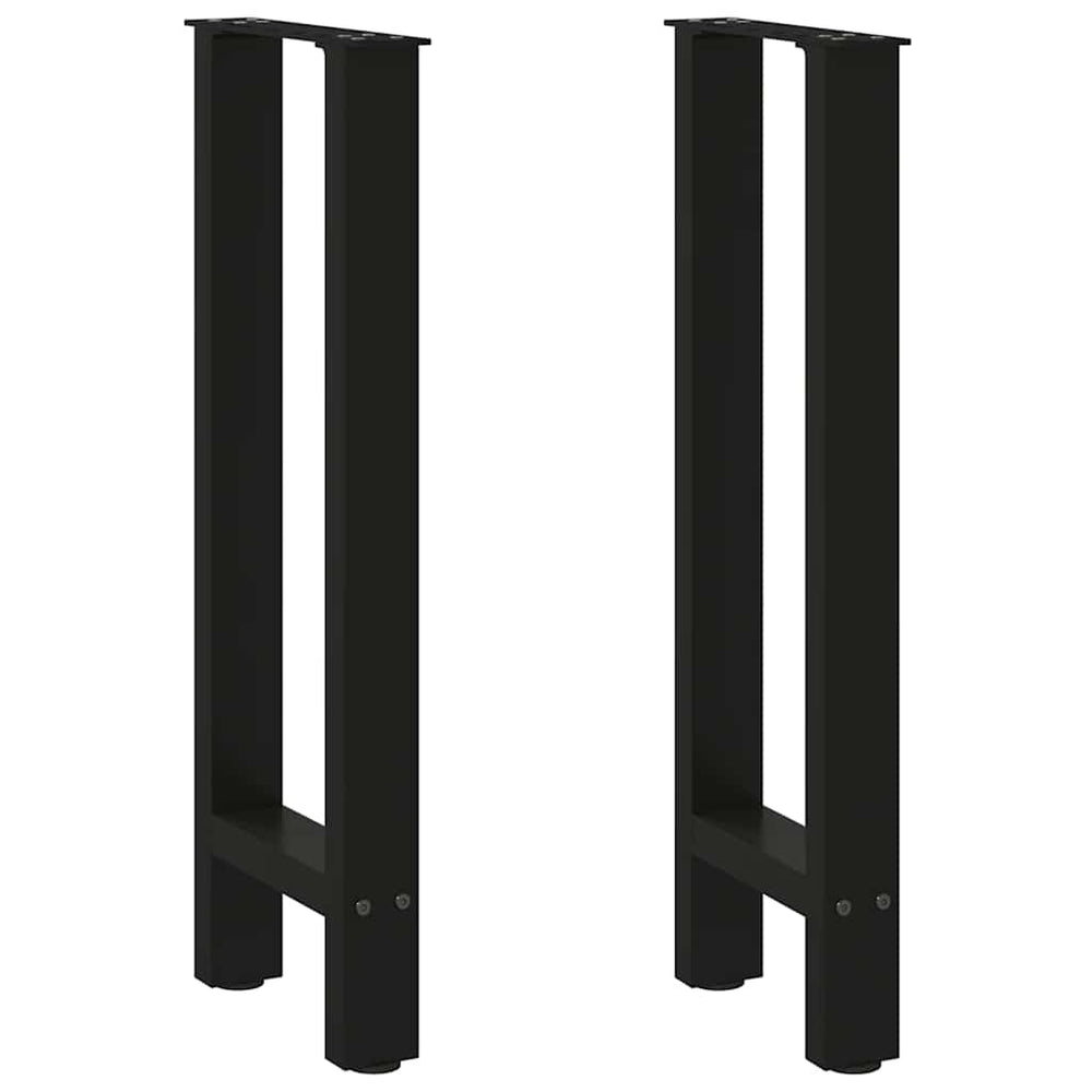 Konsolentischbeine Schwarz Stahl 38x72-73cm, 2er-Set