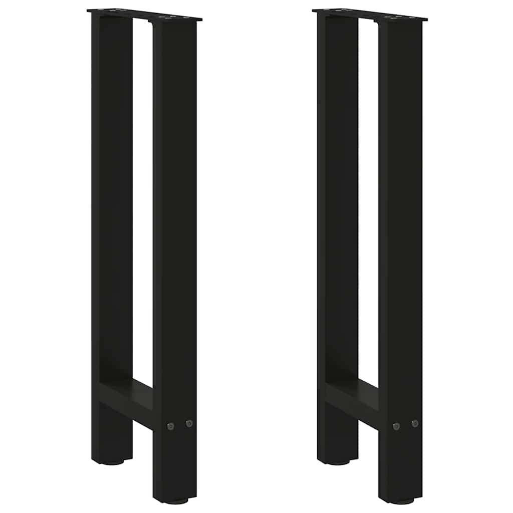 Konsolentischbeine Schwarz Stahl 38x72-73cm, 2er-Set