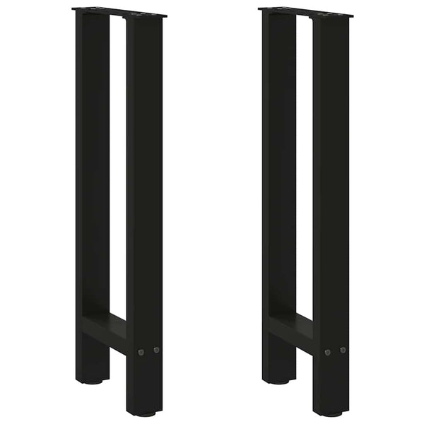 Konsolentischbeine Schwarz Stahl 38x72-73cm, 2er-Set