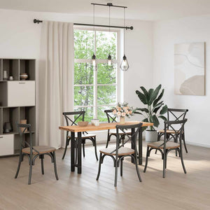 Konsolentischbeine Schwarz Stahl 38x72-73cm, 2er-Set