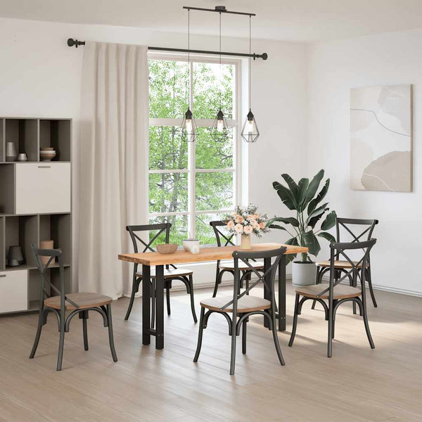 Konsolentischbeine Schwarz Stahl 38x72-73cm, 2er-Set