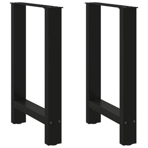 Esstischbeine Schwarz 50x72-73 cm, 2er Set