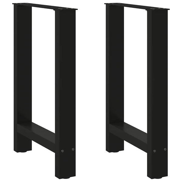 Esstischbeine Schwarz 50x72-73 cm, 2er Set