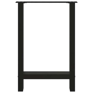 Esstischbeine Schwarz 50x72-73 cm, 2er Set
