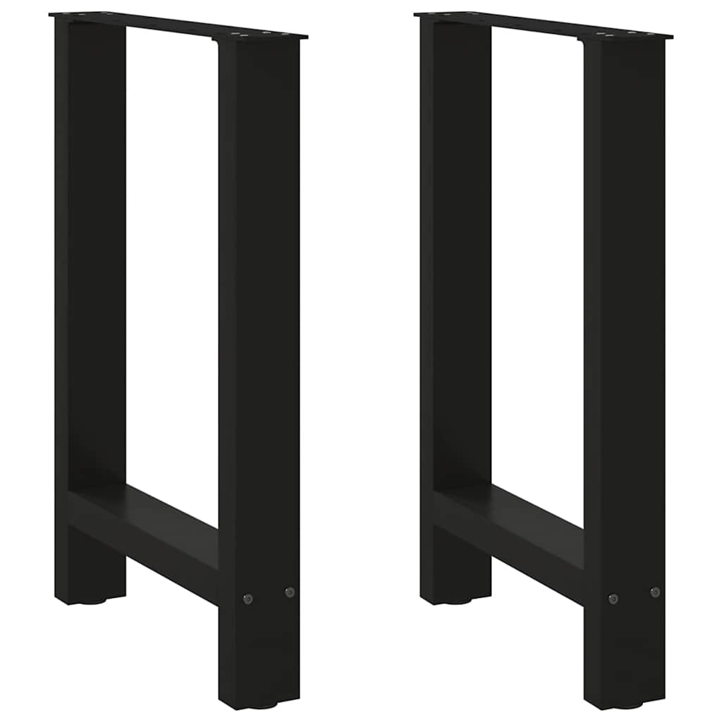 Esstischbeine Schwarz 60x72 cm, 2er Set
