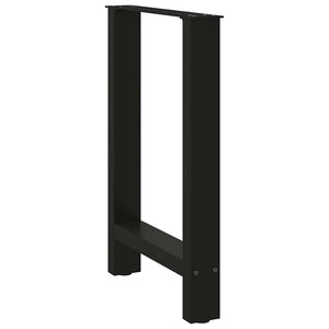 Esstischbeine Schwarz 60x72 cm, 2er Set