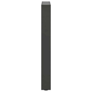 vidaXL Pieds de table de salle à manger anthracite 2 pcs 60x(72-73) cm Acier