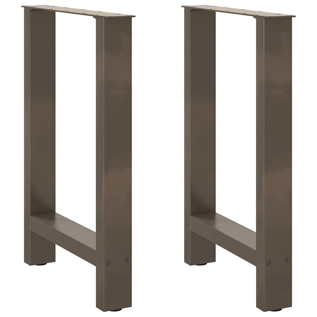Esstischbeine aus Stahl, 60 cm, 2er-Set