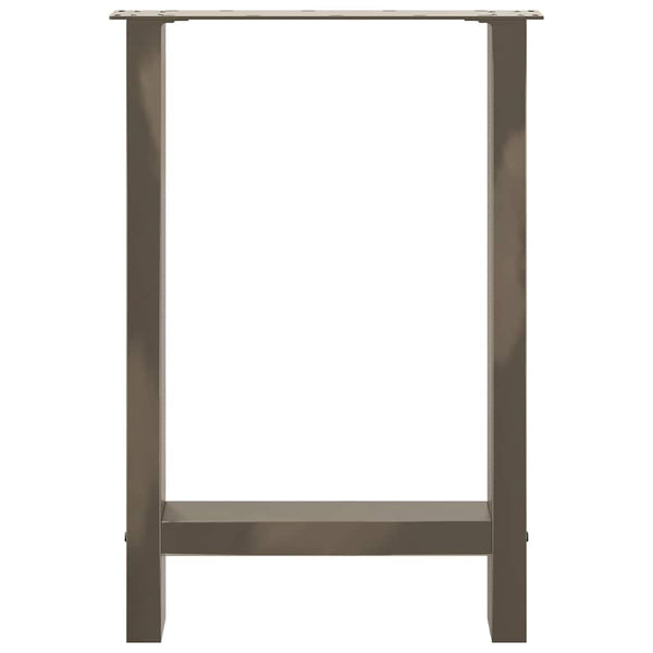 Esstischbeine aus Stahl, 60 cm, 2er-Set
