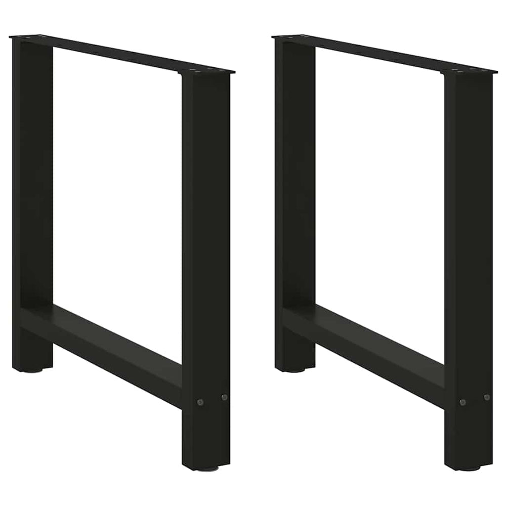 Schwarze Esstischbeine, 70x72 cm, 2er Set