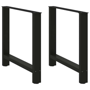 Schwarze Esstischbeine, 70x72 cm, 2er Set