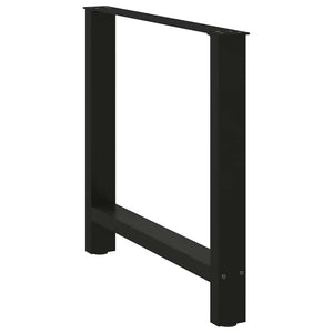 Schwarze Esstischbeine, 70x72 cm, 2er Set