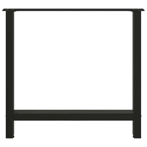 Schwarze Esstischbeine, 70x72 cm, 2er Set