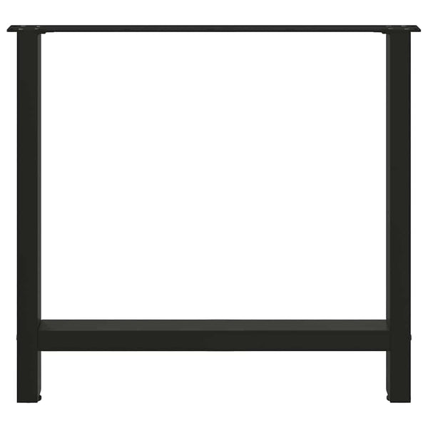Schwarze Esstischbeine, 70x72 cm, 2er Set
