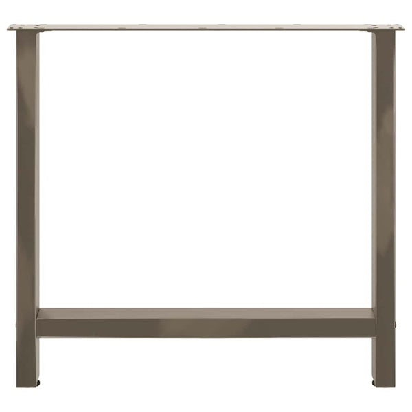 Esstischbeine aus Stahl, 70 cm, 2er-Set
