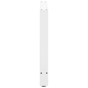 Esstischbeine Weiß, 80cm Stahl, 2er Set