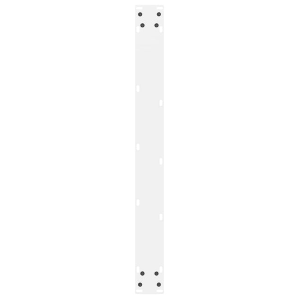 Esstischbeine Weiß, 80cm Stahl, 2er Set