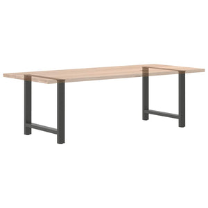 vidaXL Pieds de table à manger Anthracite 2 pcs 80x(72-73) cm Acier
