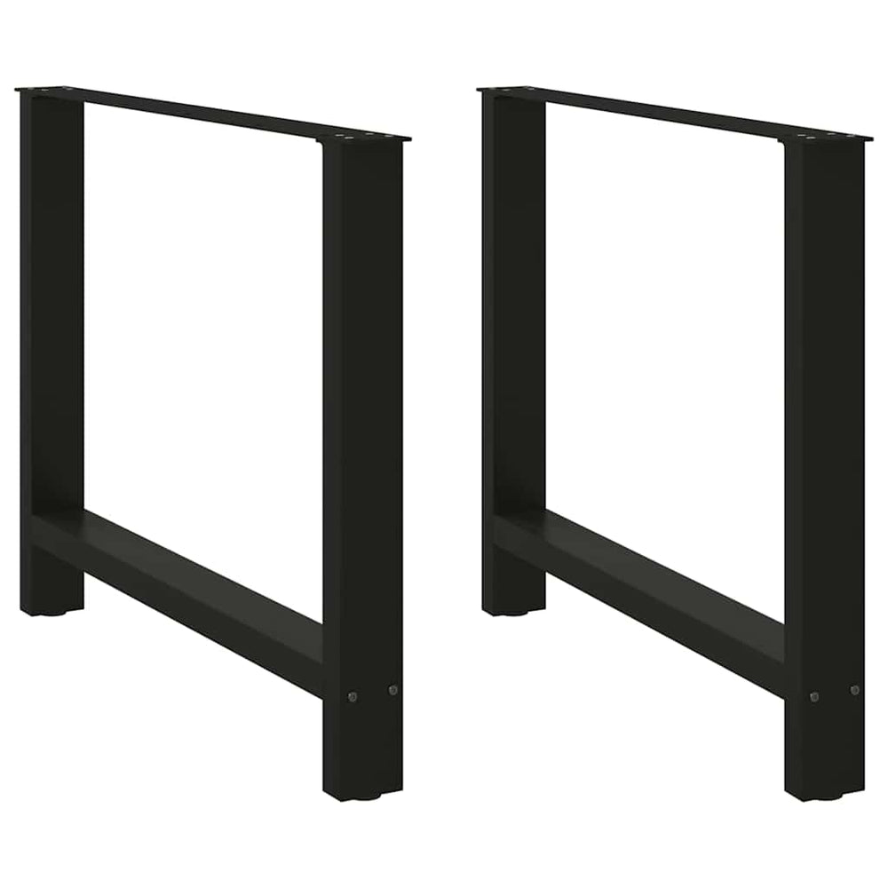 Esstischbeine Schwarz 90x72 cm, 2er Set